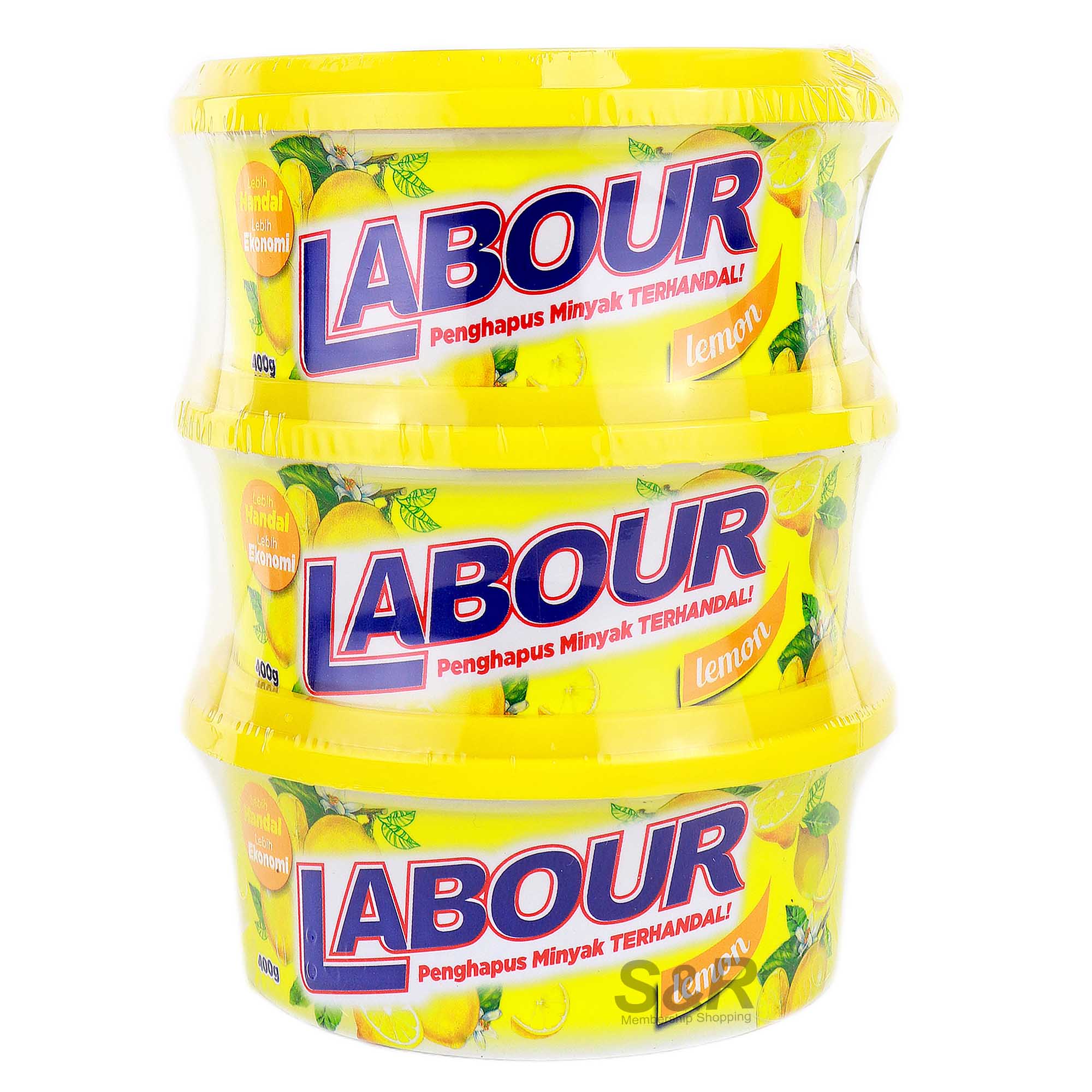 Labour Lemon Dishwashing Paste 3pcs